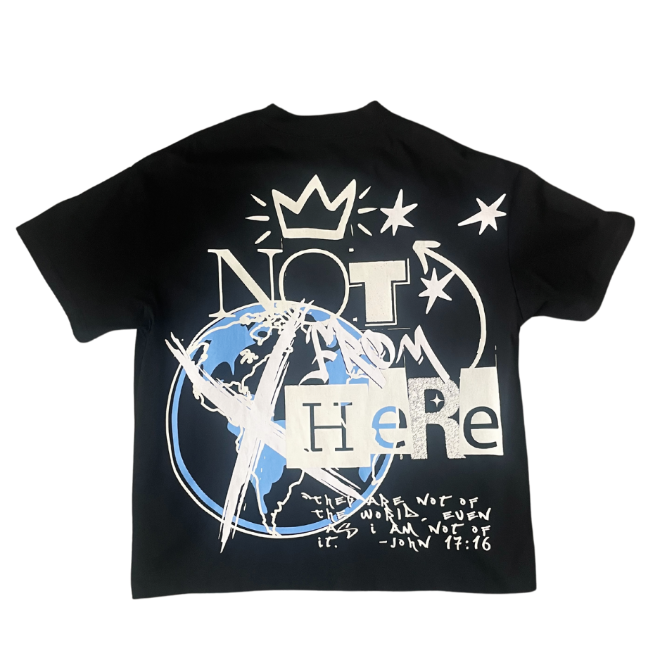 "NOT FROM THIS WRLD" BLACK